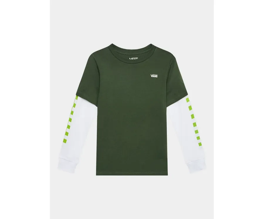 obrazek 1 Vans Bluzka By Long Check Twofer Boys VN0A49OY Khaki Regular Fit