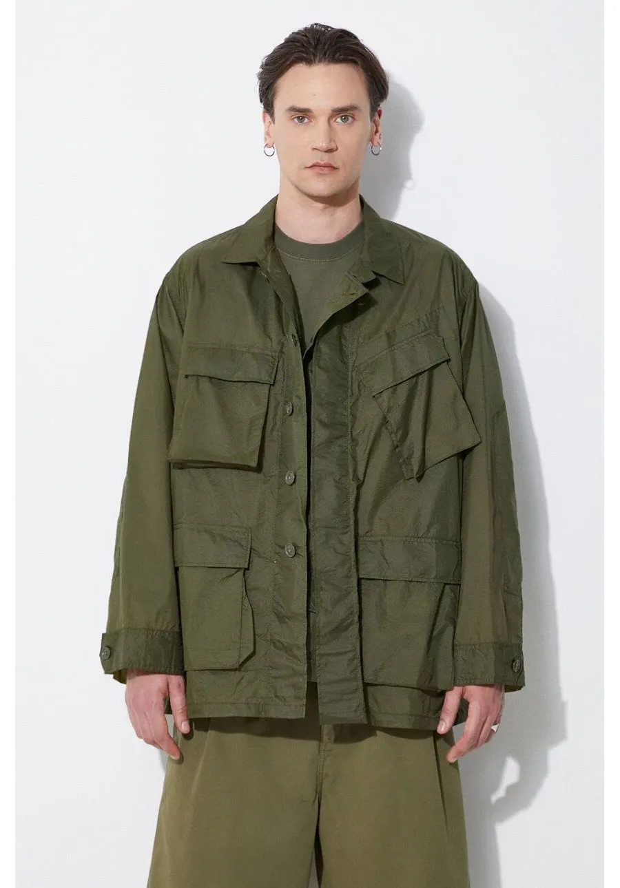 obrazek 1 Engineered Garments kurtka BDU Jacket męska kolor zielony przejściowa oversize OR177.KD001