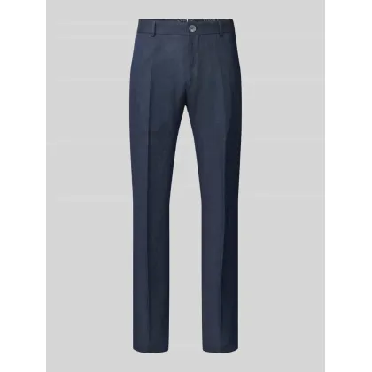 Zdjęcie Spodnie do garnituru o kroju slim fit z fakturowanym wzorem model ‘Hank’