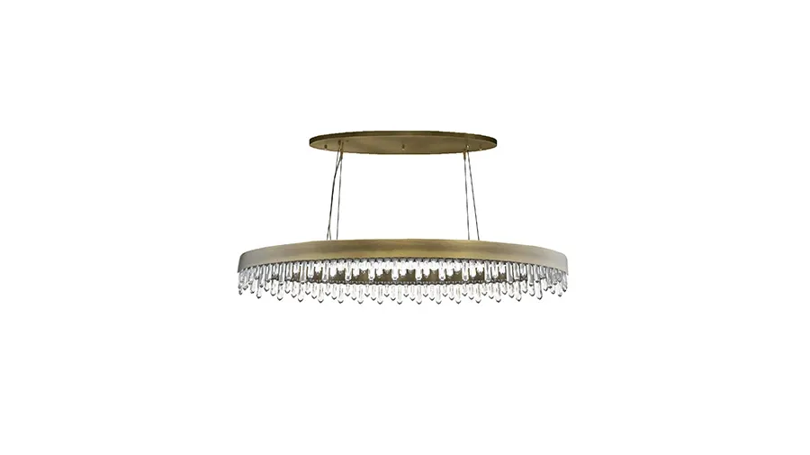 obrazek 1 Elegancka portugalska owalna lampa wisząca