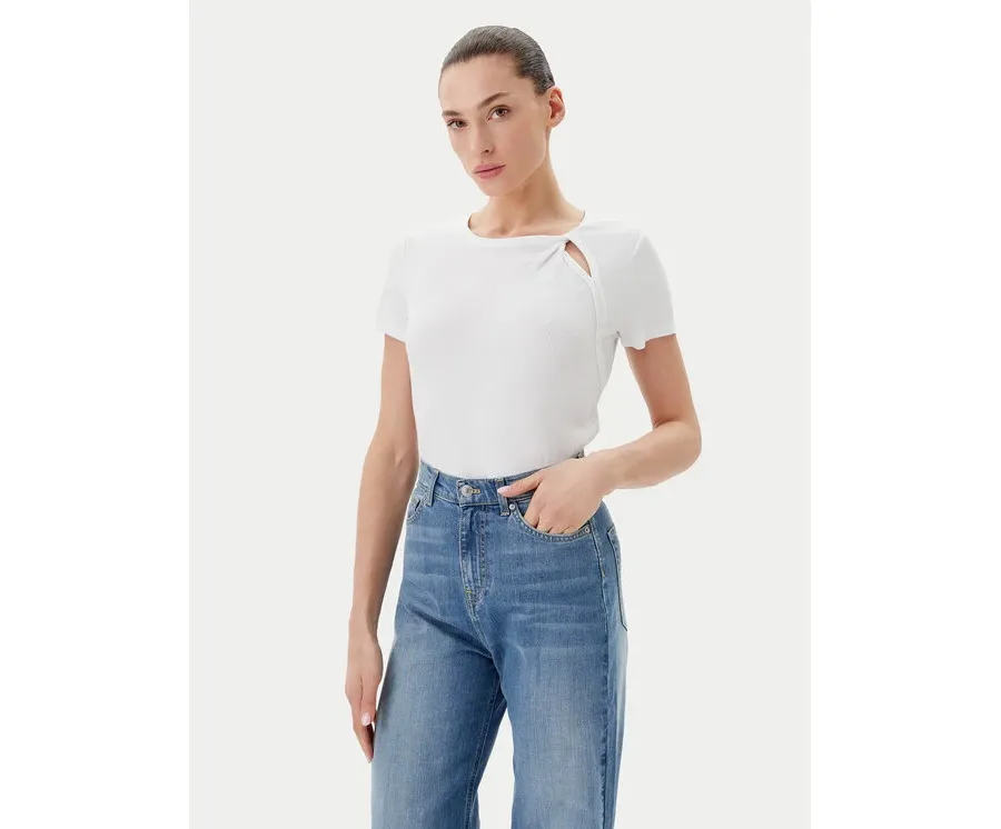 obrazek 1 DKNY T-Shirt P51H8APJ Biały Regular Fit
