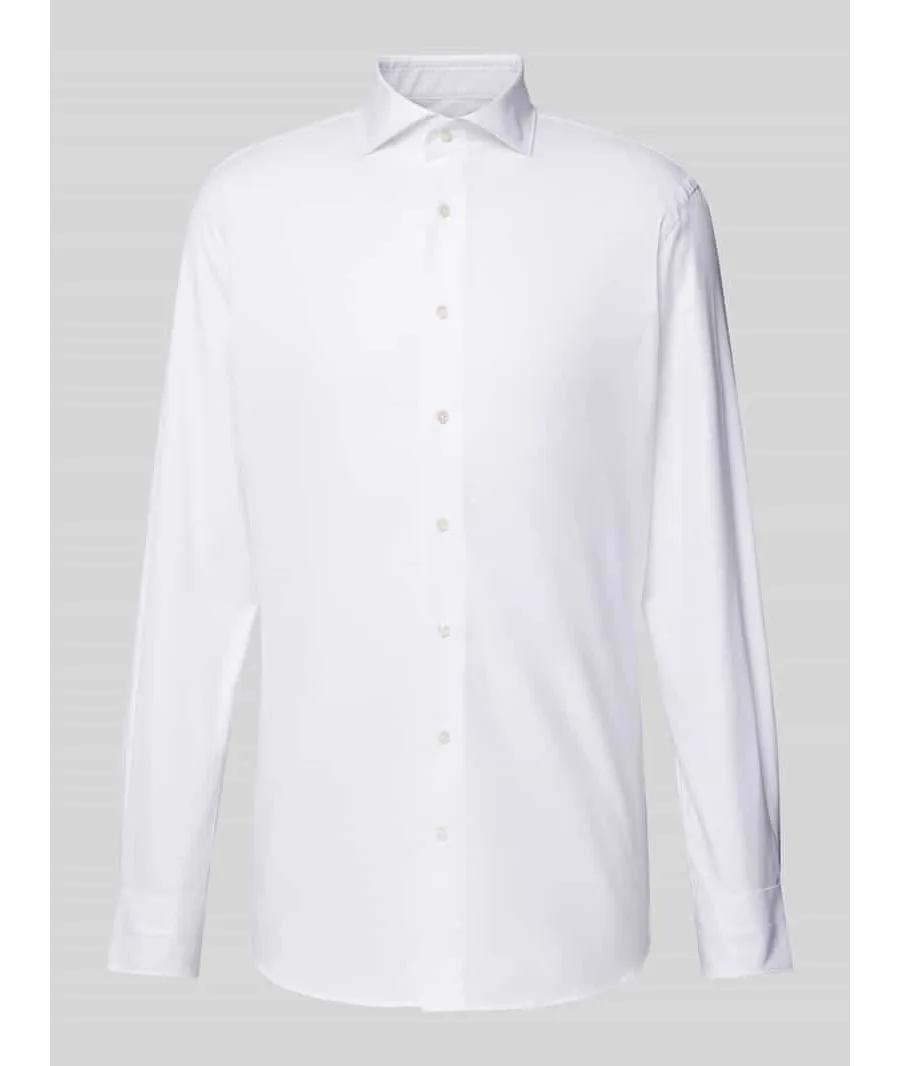 obrazek 1 Koszula biznesowa o kroju slim fit z diagonalu