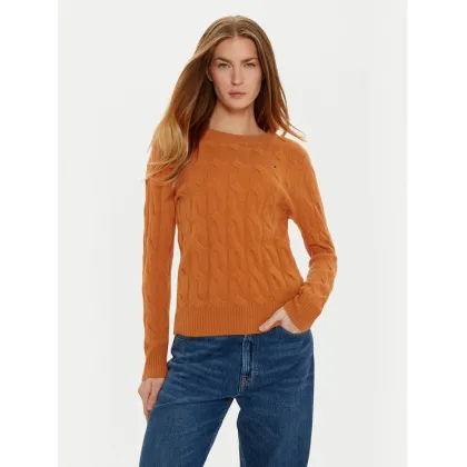 Zdjęcie Tommy Hilfiger Sweter WW0WW43586 Pomarańczowy Regular Fit