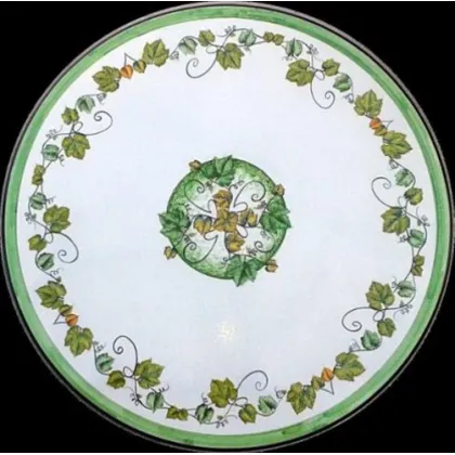 Zdjęcie Luksusowy blat z kamienia wulkanicznego zdobiony delikatnym roślinnym ornamentem – Ceramiche Valchida