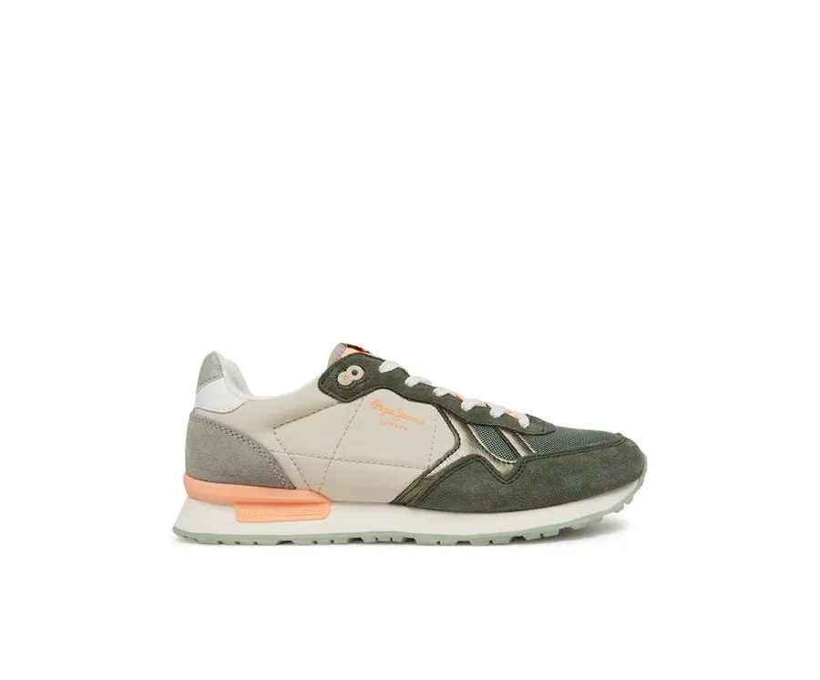 obrazek 1 Pepe Jeans Sneakersy Brit Camp W PLS40038 Zielony