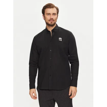 Zdjęcie KARL LAGERFELD Koszula 605911 551671 Czarny Regular Fit