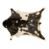 Picture Exclusive goatskin leather rug