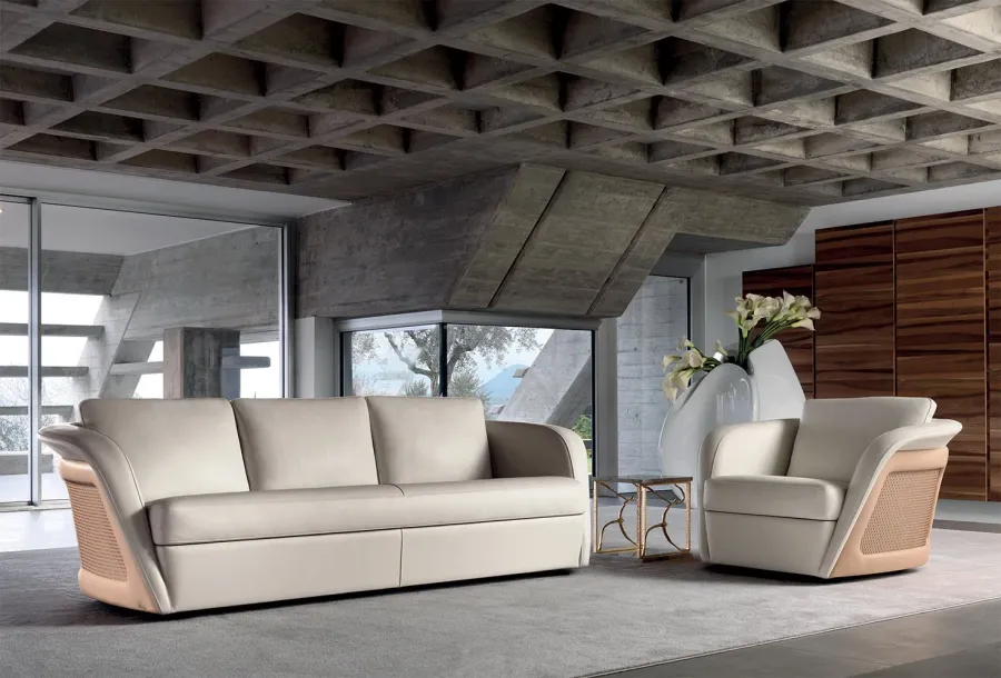 obrazek 4 Wspaniała skórzana sofa w stylu nowoczesnym – Mascheroni