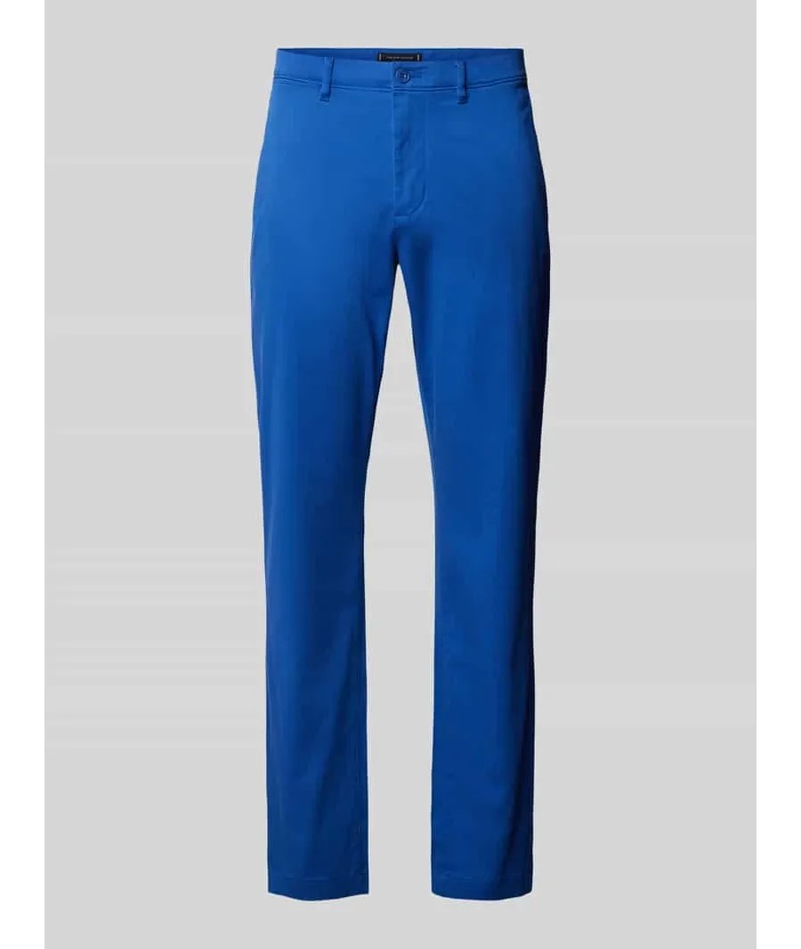 obrazek 1 Chinosy o kroju slim fit zapinane na guzik i zamek błyskawiczny model ‘HARLEM’