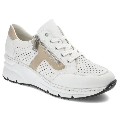 Zdjęcie Białe Sneakersy Rieker Modne Buty Damskie