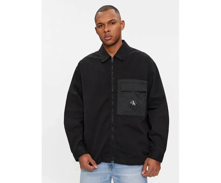 obrazek 1 Calvin Klein Jeans Kurtka przejściowa Mix Media J30J324617 Czarny Regular Fit
