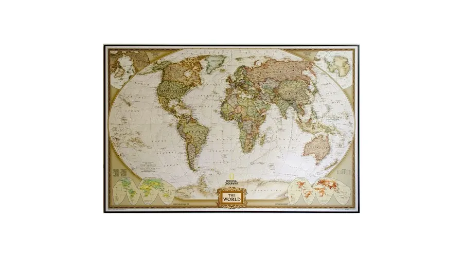obrazek 1 Elegancka polityczna mapa świata National Geographic