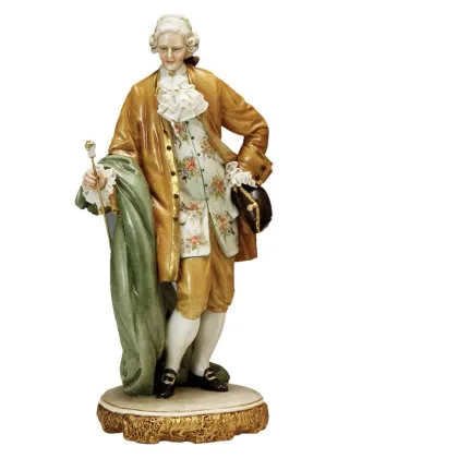 Zdjęcie Luksusowa figurka mężczyzny z porcelany