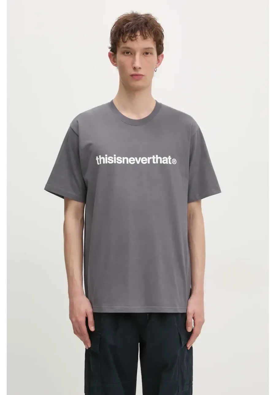 obrazek 1 thisisneverthat t-shirt T-Logo Tee męski kolor szary z nadrukiem TN243TTSST01