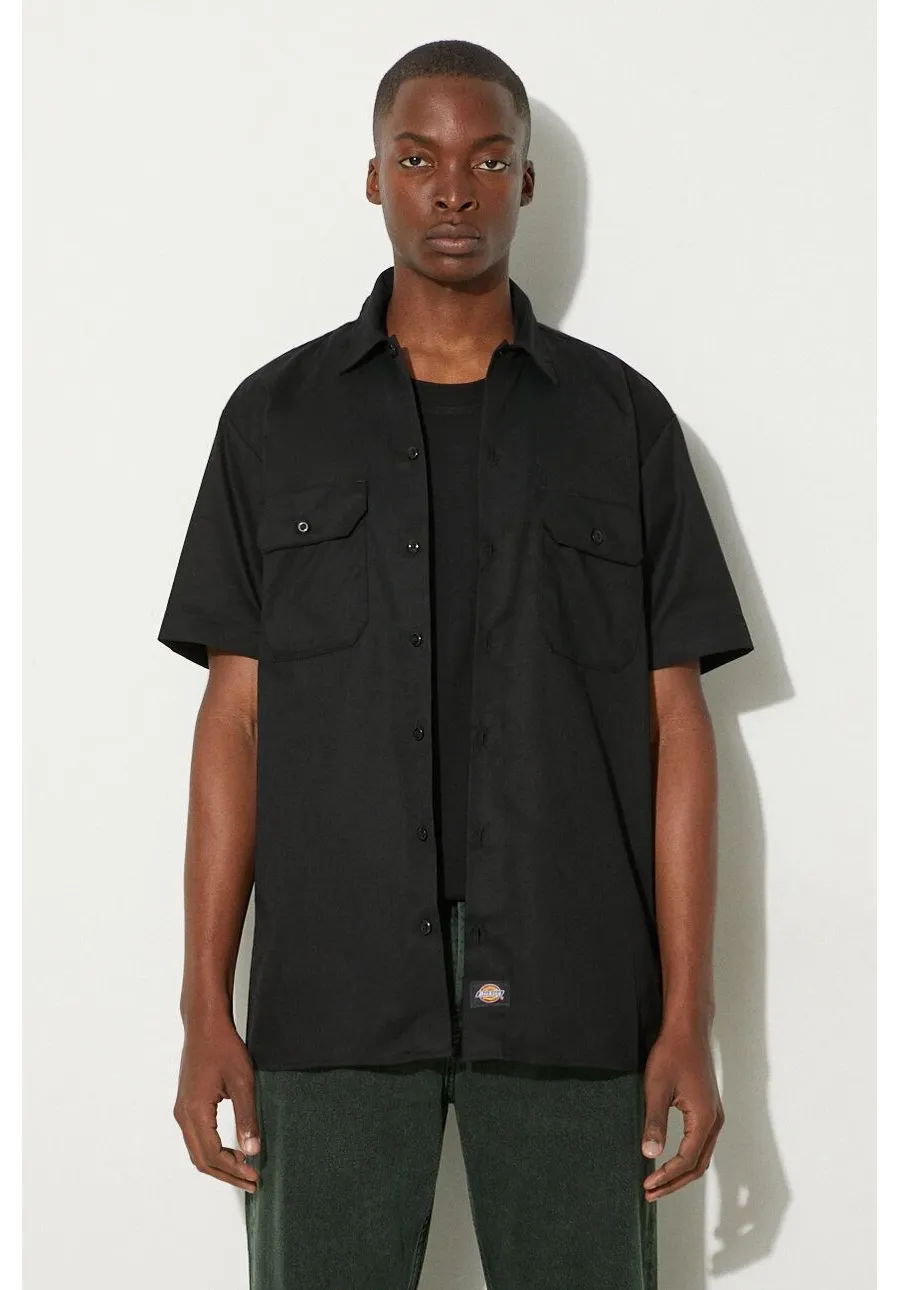 obrazek 1 Dickies koszula męska kolor czarny regular z kołnierzykiem klasycznym