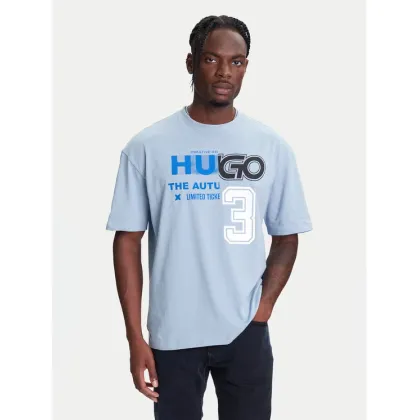 Zdjęcie HUGO T-Shirt Nesite 50544168 Niebieski Loose Fit