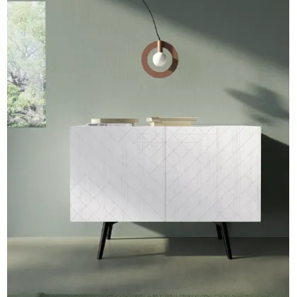 Zdjęcie Stylowy kredens ORIGAMI 2 drzwi push-pull - Fratelli Mirandola