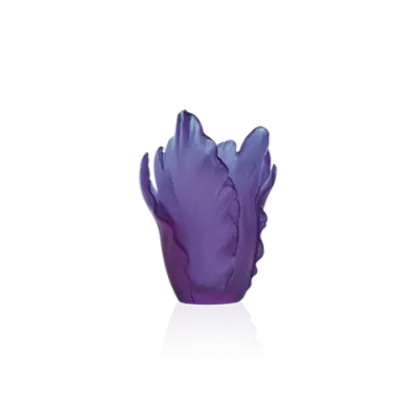 Zdjęcie Ultrafioletowy wazon o kształcie tulipana – marka Daum