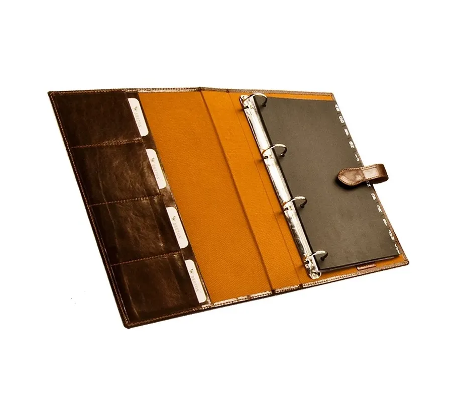 picture 1 Large leather business card holder / card holder - Absolute Breton