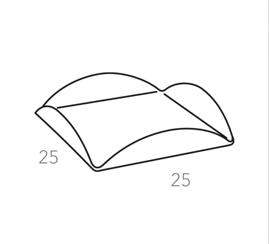 obrazek 2 Skórzana podkładka stołowa 25x25xH2,5 cm w kolorze czekoladowym