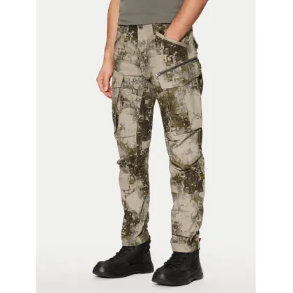 Zdjęcie G-Star Raw Spodnie materiałowe Rovic 3D D02190 G787 Khaki Tapered Fit