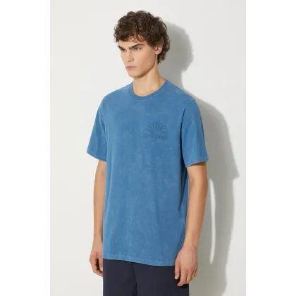 Zdjęcie Wood Wood t-shirt bawełniany kolor niebieski wzorzysty 12312507.2491-DARKBLUE