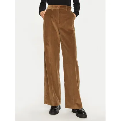 Zdjęcie Weekend Max Mara Spodnie materiałowe Tania 2425136012 Brązowy Regular Fit