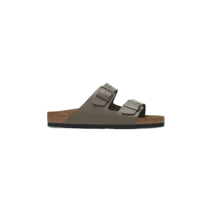Zdjęcie Birkenstock klapki skórzane Arizona damskie kolor zielony 1029155