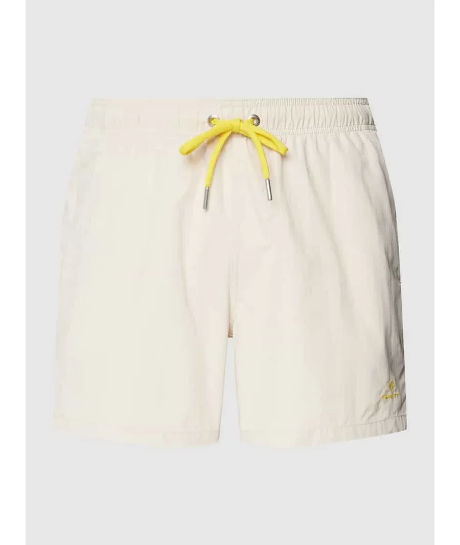 obrazek 1 Spodenki kąpielowe z wyhaftowanym logo