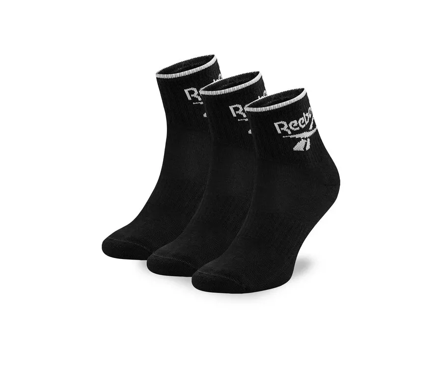 obrazek 1 Reebok Zestaw 3 par wysokich skarpet unisex R0362-SS24 (3-pack) Czarny