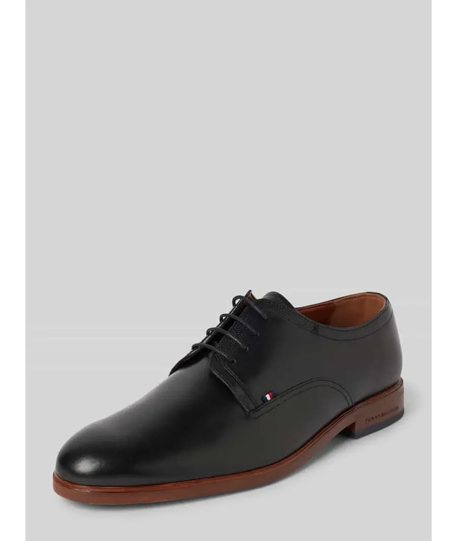 obrazek 1 Buty derby skórzane z detalem z logo model ‘THUNIT’