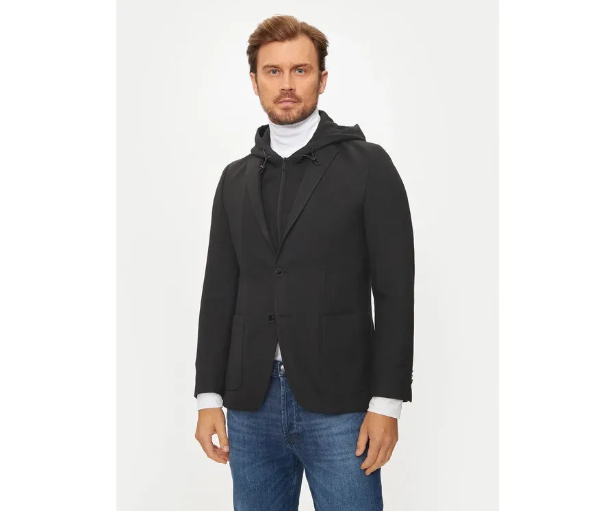 obrazek 1 KARL LAGERFELD Marynarka 155384 544016 Czarny Regular Fit