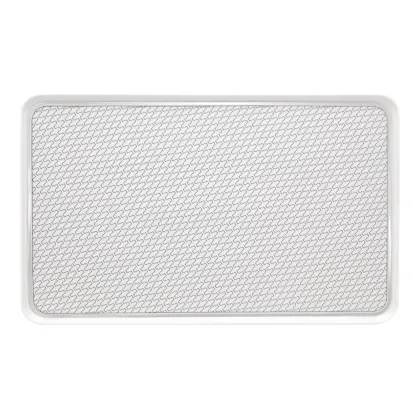 Zdjęcie Porcelanowy duży prostokątny talerz z kolekcji Trasso z geometrycznym wzorem w linie - Vista Alegre