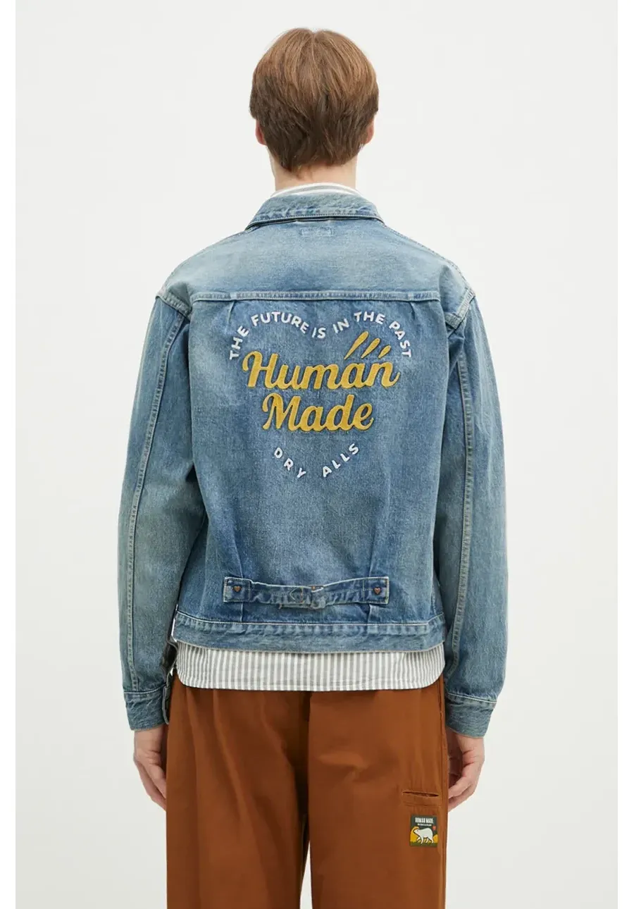 obrazek 1 Human Made kurtka jeansowa Denim Work Jacket Future kolor niebieski przejściowa HM29JK003