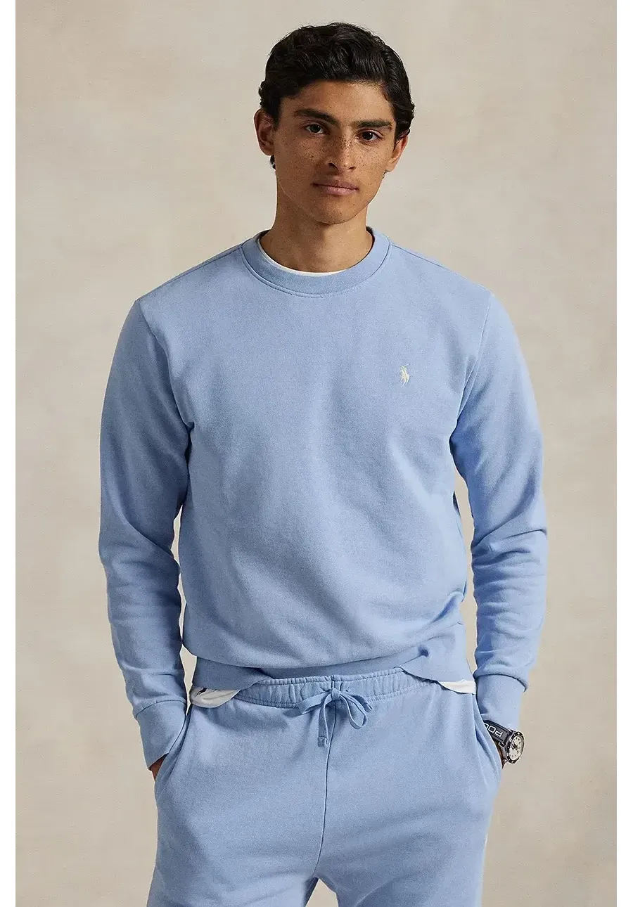 obrazek 1 Polo Ralph Lauren bluza bawełniana męska kolor niebieski gładka 710916689