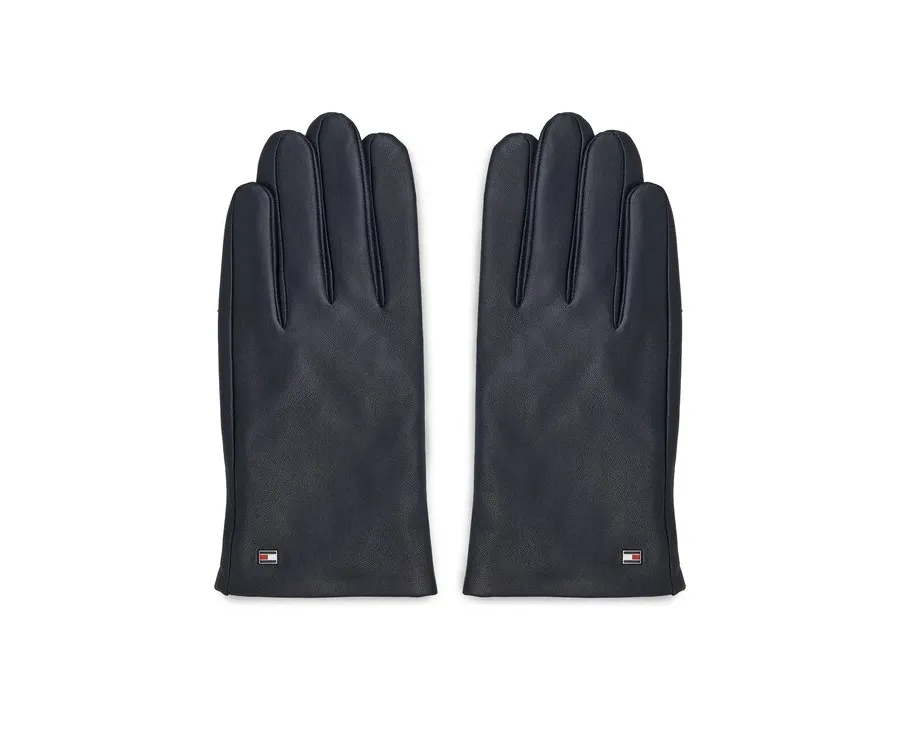 obrazek 1 Tommy Hilfiger Rękawiczki Męskie Essential Flag Leather Gloves AM0AM11482 Granatowy