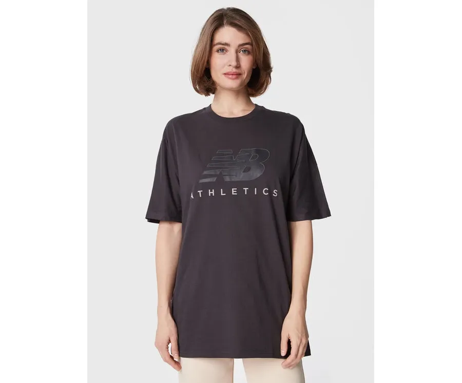 obrazek 1 New Balance T-Shirt WT23503 Czarny Oversize