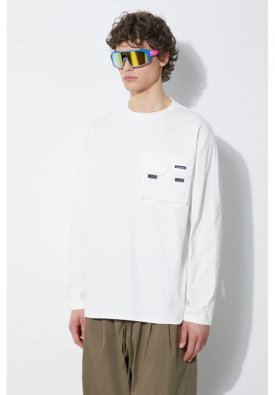obrazek 1 Manastash longsleeve bawełniany Armor L/S Tee kolor biały gładki 7924130002