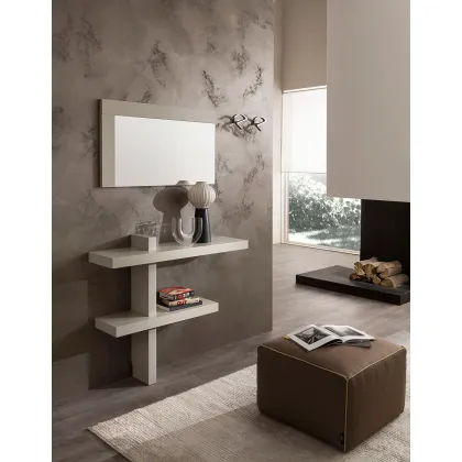 Zdjęcie Oryginalna włoska konsola z poziomym stylowym lustrem - La Primavera