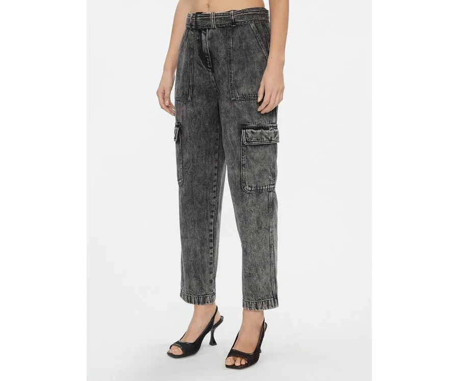 obrazek 1 MICHAEL Michael Kors Jeansy MH330JHBB6 Szary Straight Leg