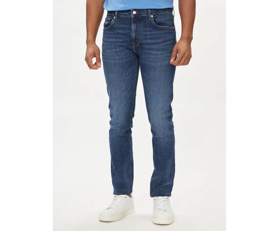 obrazek 1 Tommy Hilfiger Jeansy Bleecker MW0MW34511 Granatowy Slim Fit