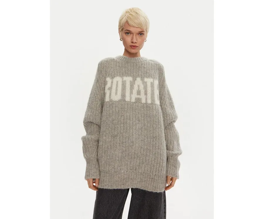 obrazek 1 ROTATE Sweter Brandy 1137491789 Szary Loose Fit