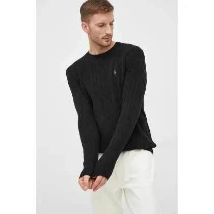 Zdjęcie Polo Ralph Lauren sweter wełniany kolor czarny
