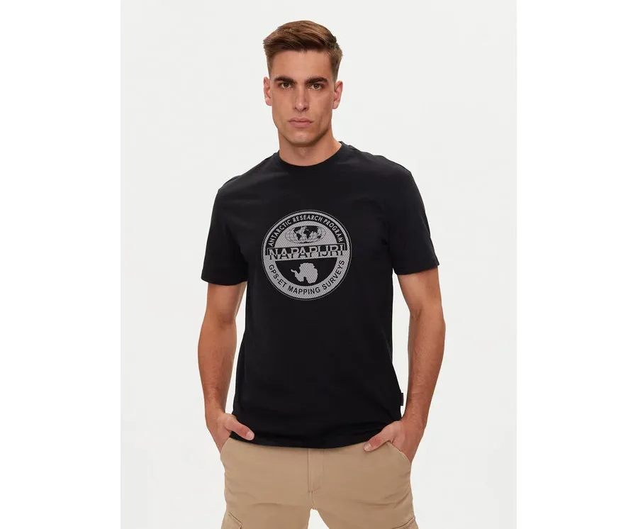 obrazek 1 Napapijri T-Shirt S-Bollo NP0A4I3C Czarny Regular Fit