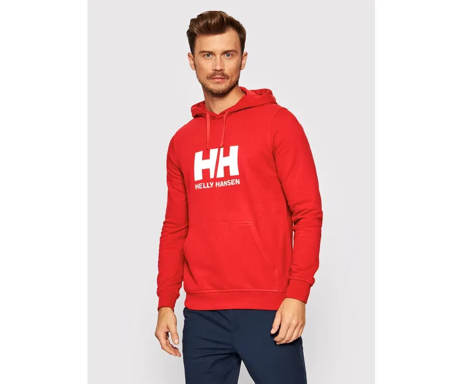 obrazek 1 Helly Hansen Bluza Logo 33977 Czerwony Regular Fit