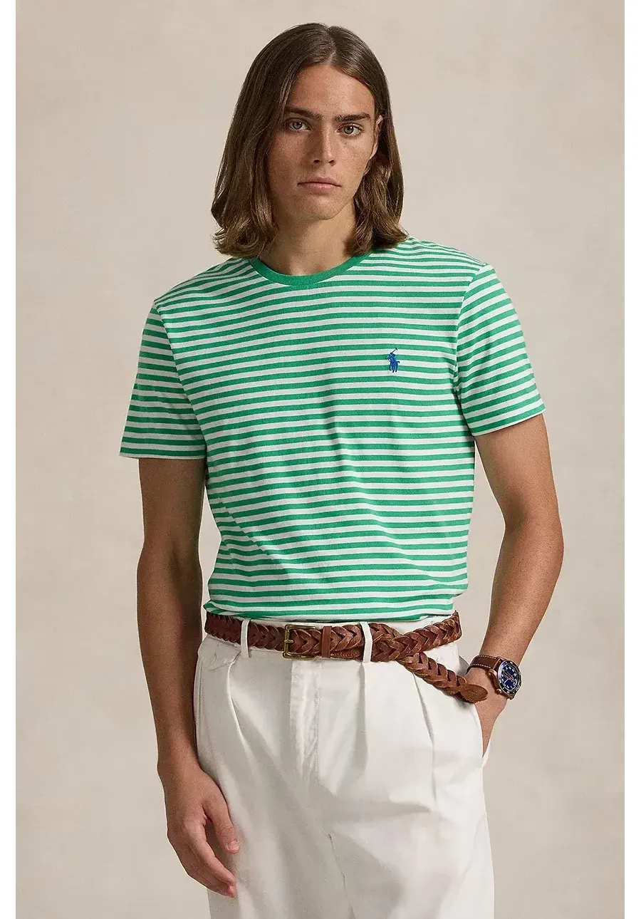 obrazek 1 Polo Ralph Lauren t-shirt bawełniany męski kolor zielony wzorzysty 710956828