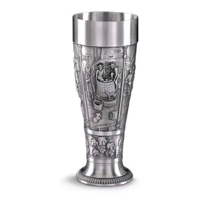 Zdjęcie Oryginalny cynowy kielich do piwa 700 ml