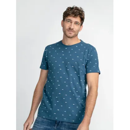 Zdjęcie Petrol Industries T-Shirt M-1030-TSR657 Niebieski Regular Fit