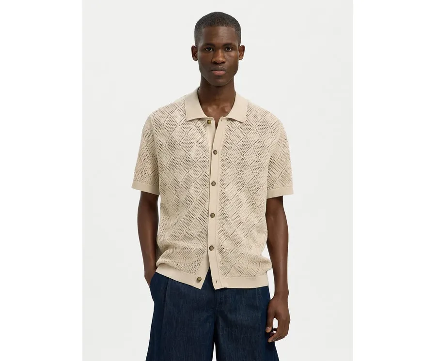 obrazek 1 Selected Homme Koszula 16097564 Beżowy Regular Fit