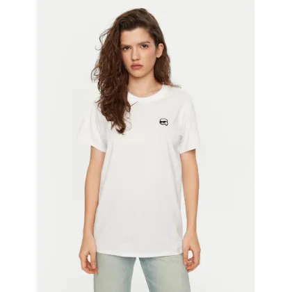 Zdjęcie KARL LAGERFELD T-Shirt A1W17025 Biały Relaxed Fit